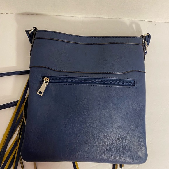 Blue Fringe Front Crossbody - Picture 6 of 10